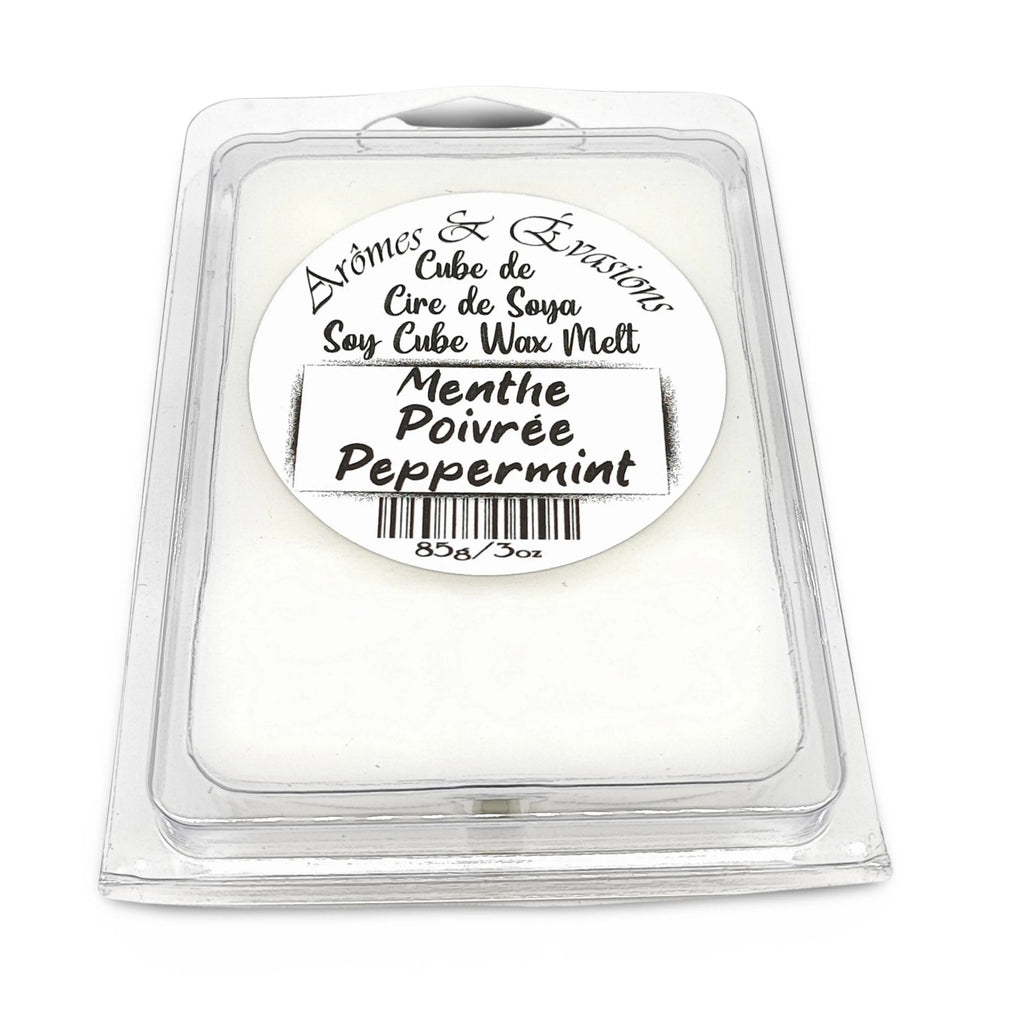 Soy -Scented Wax Melts Tart Cube Peppermint