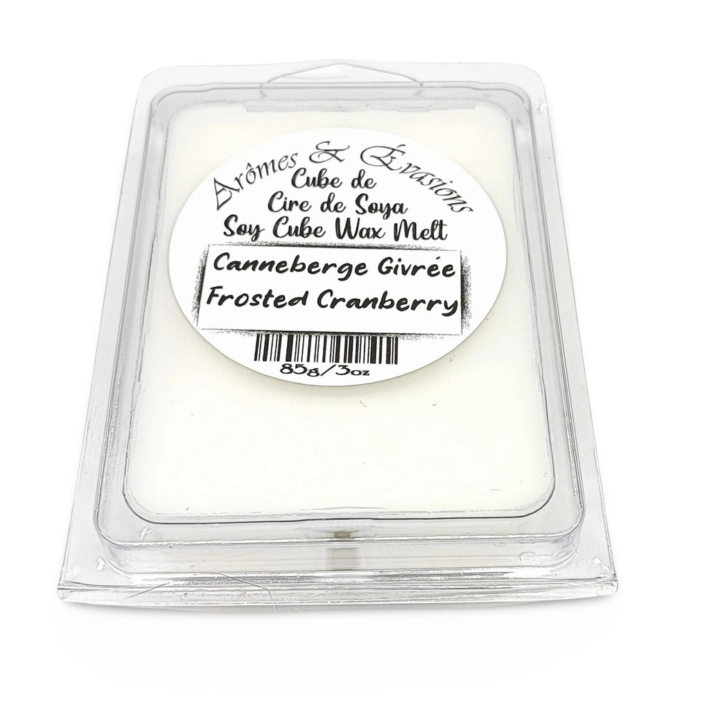 Soy -Scented Wax Melts Tart Cube Frosted Cranberry