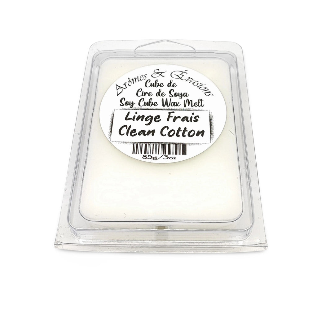 Soy -Scented Wax Melts Tart Cube Clean Cotton
