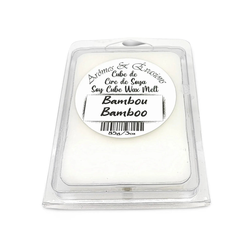 Soy -Scented Wax Melts Tart Cube Bamboo