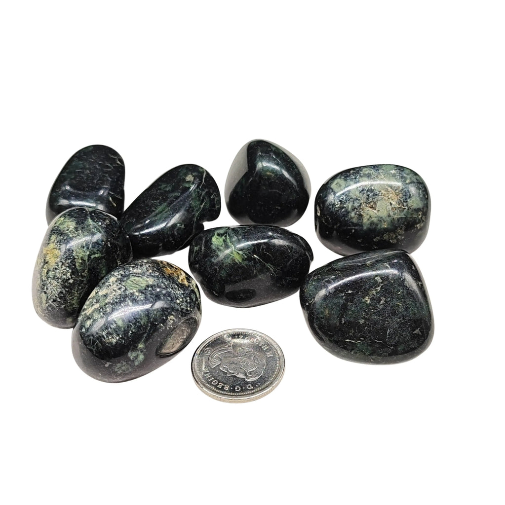 Stone -Black Serpentine -Tumbled -Serpentine -Aromes Evasions 