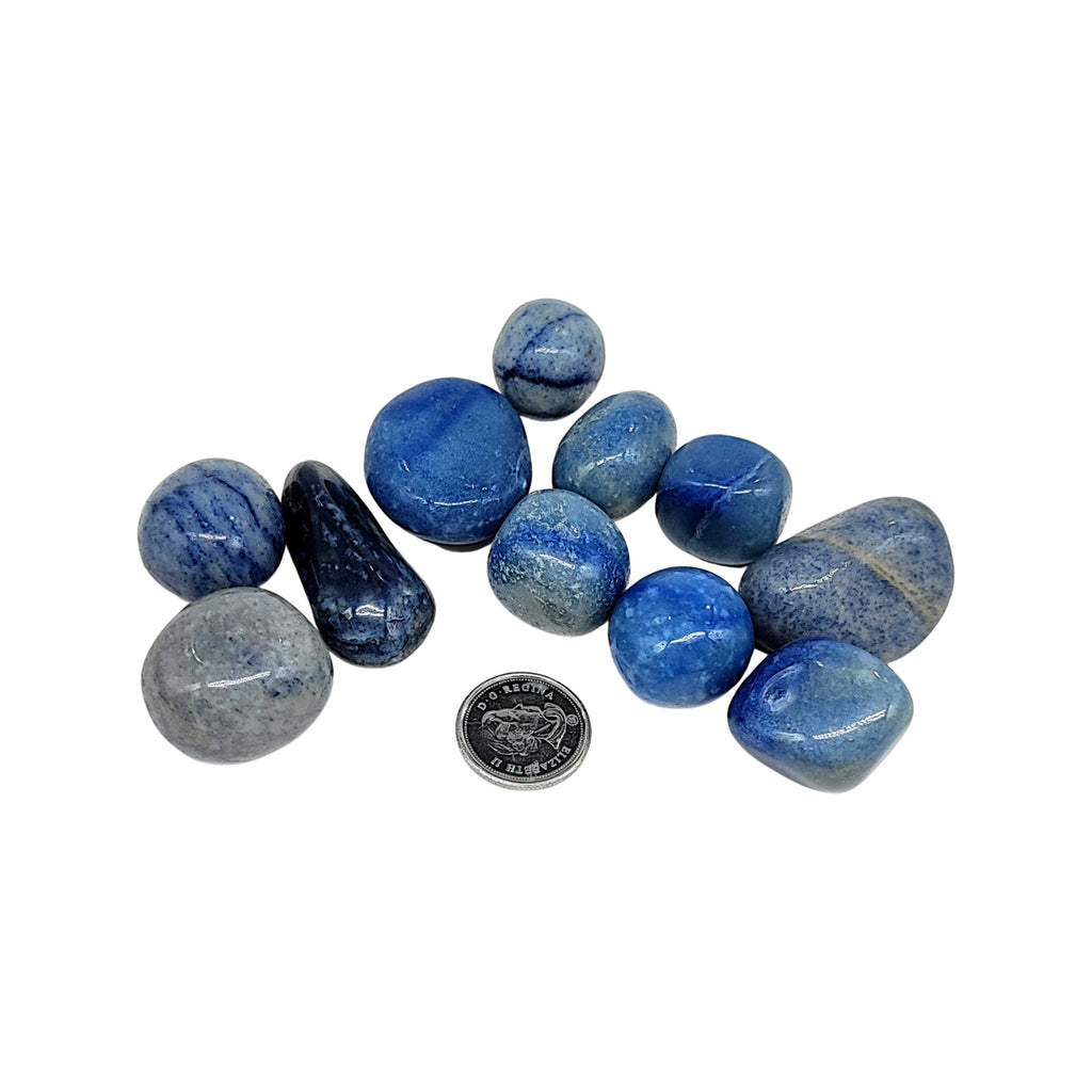 Stone -Blue Aventurine -Tumbled -Medium Arômes & Évasions.
