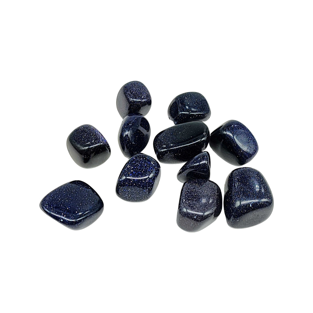 Stone -Blue Goldstone -Tumbled -Large