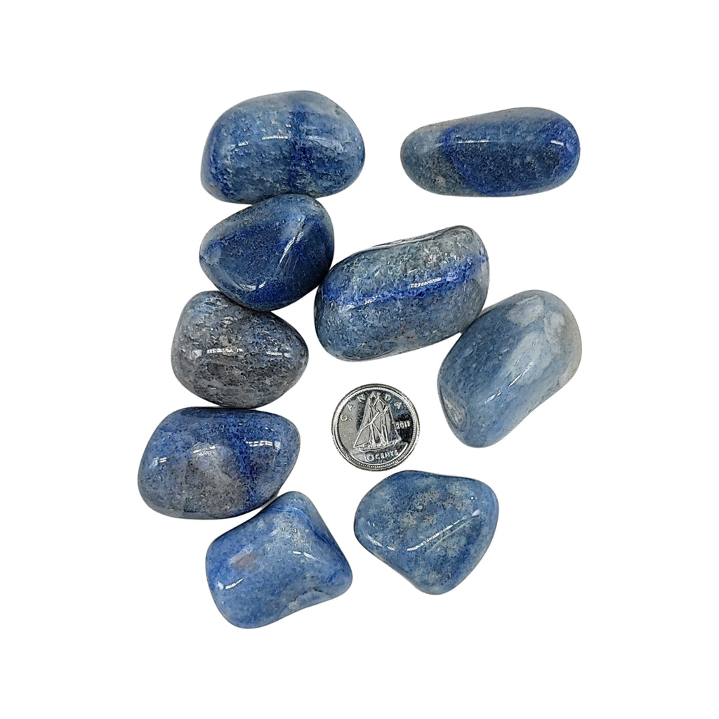 Stone -Blue Quartz -Tumbled -Medium