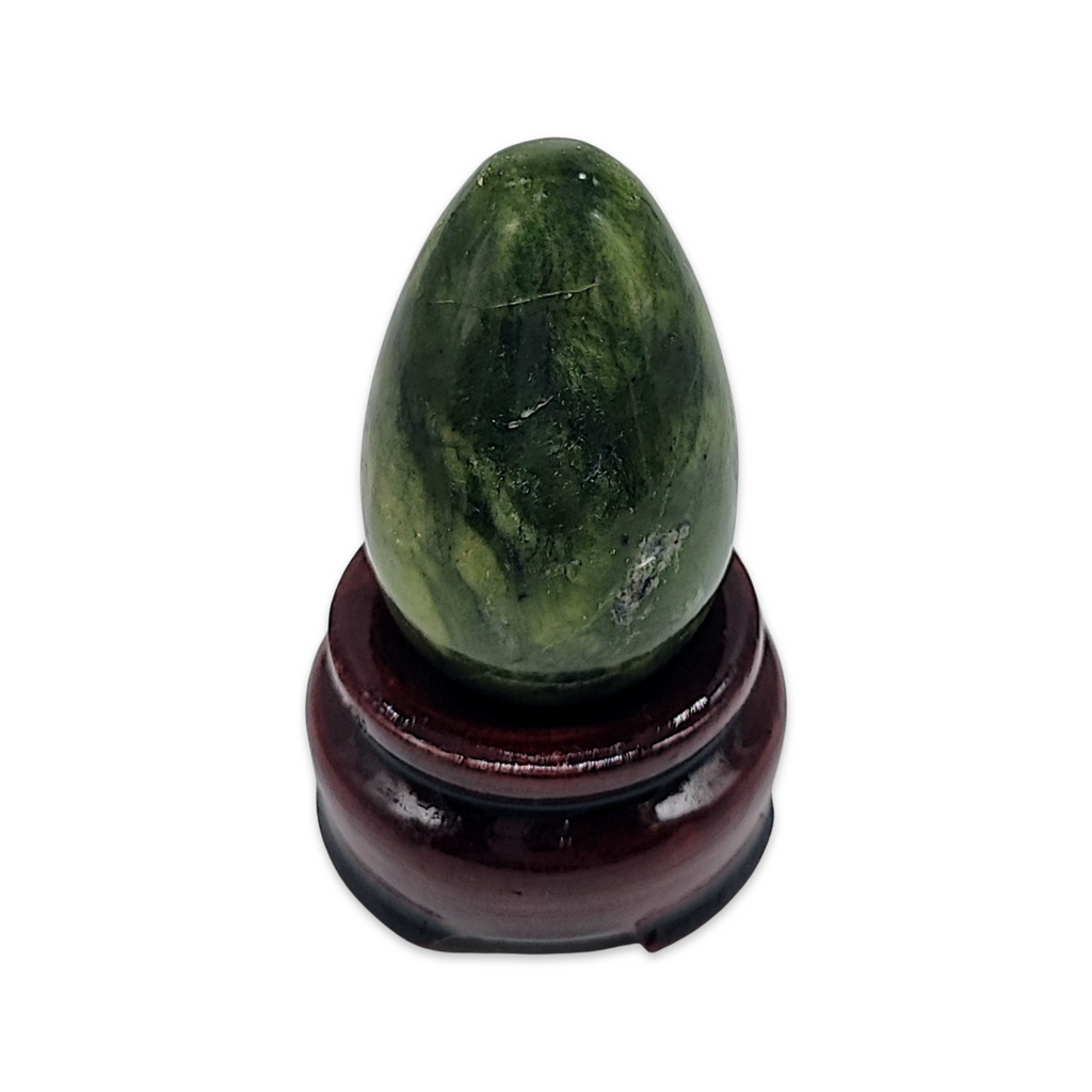 Stone -Green Jade -Large Egg -Tumbled