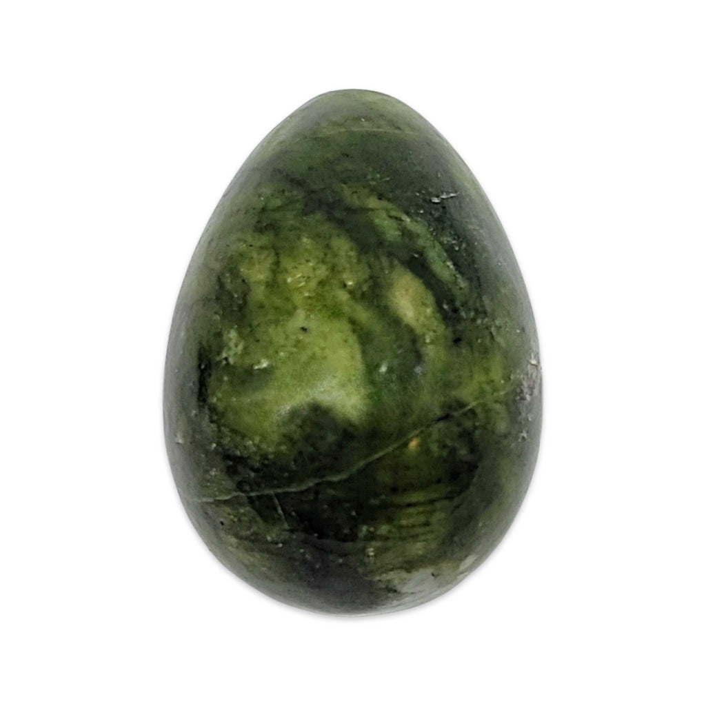 Stone -Green Jade -Large Egg -Tumbled