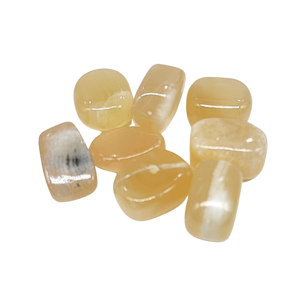 Stone -Honey Calcite -Tumbled