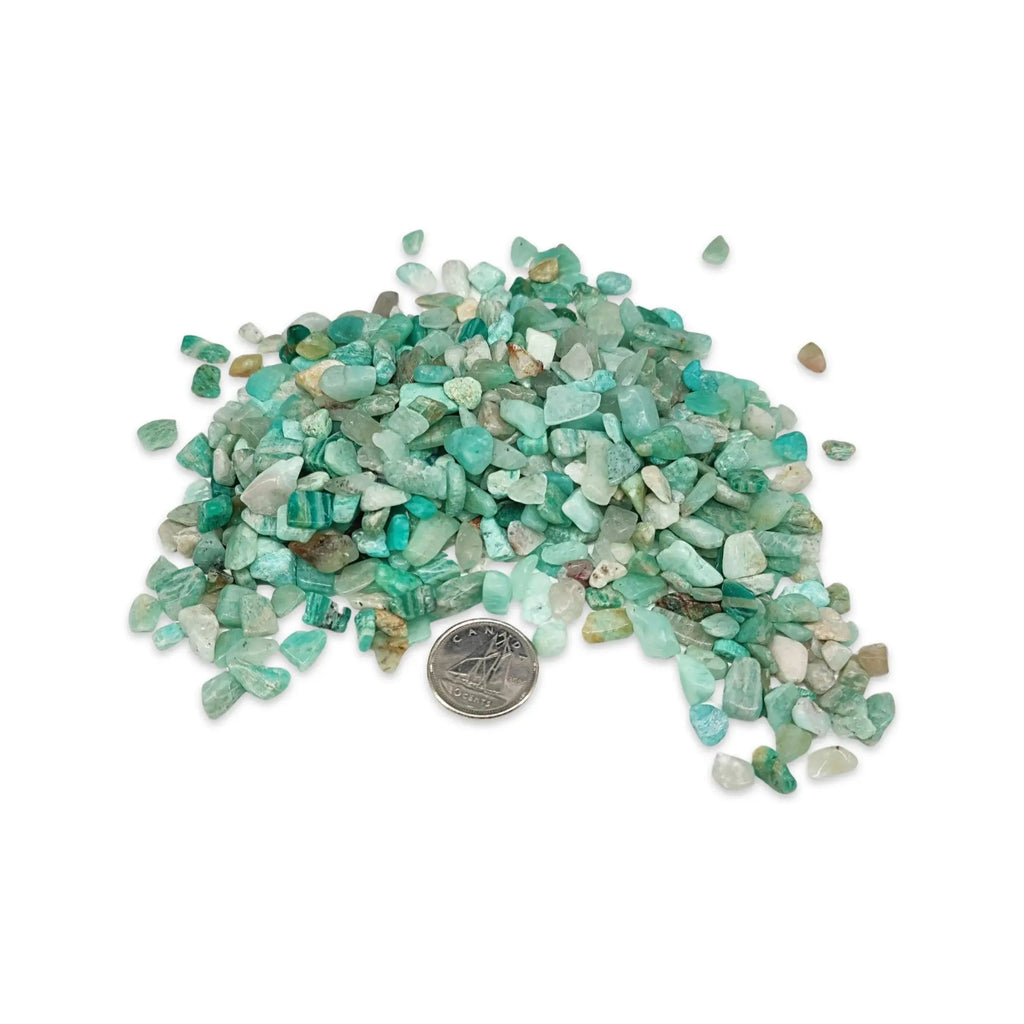 Stone -Rough Chips -Amazonite -4 to 6mm -Chips -Aromes Evasions 