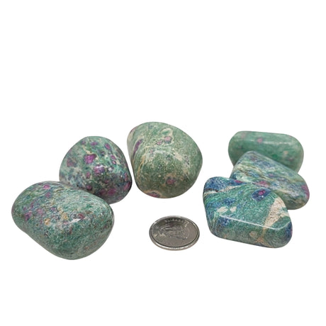 Stone -Ruby Zoisite (Anyolite) -Tumbled