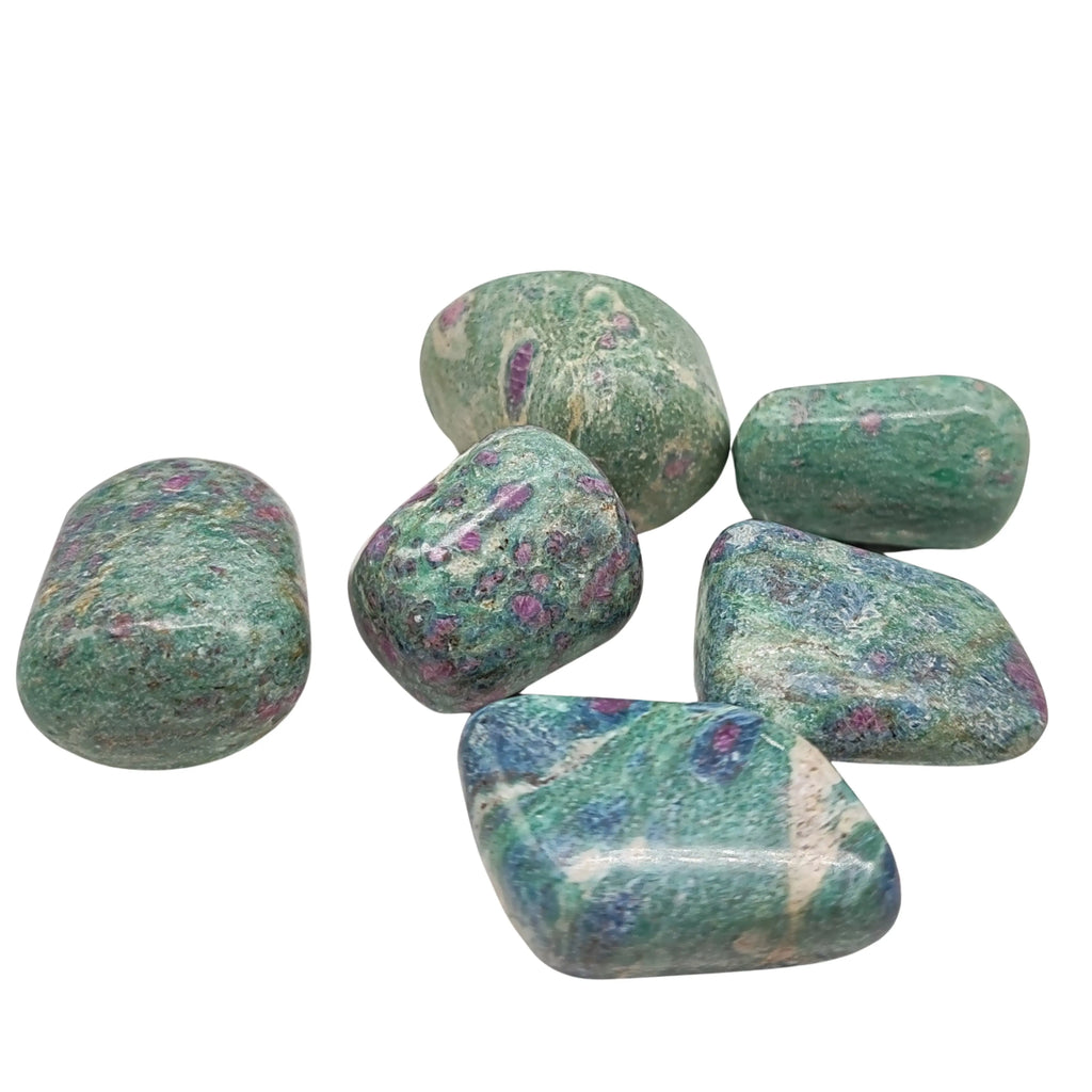 Stone -Ruby Zoisite (Anyolite) -Tumbled