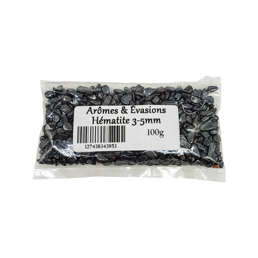 Stone -Tumbled Chips -Hematite -3 to 4mm 100 g