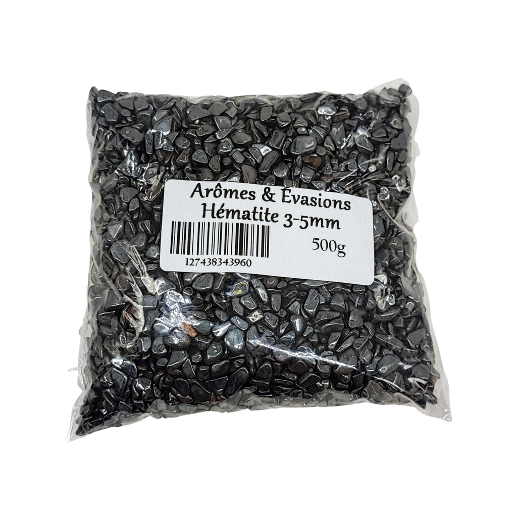 Stone -Tumbled Chips -Hematite -3 to 4mm 500 g