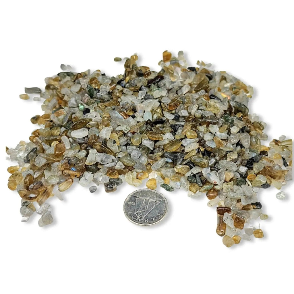 Stone -Tumbled Chips -Labradorite -2 to 4mm