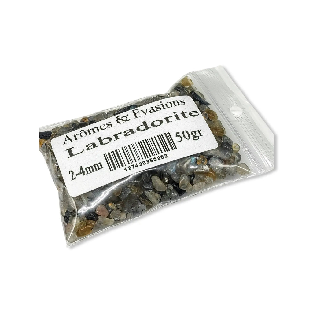 Stone -Tumbled Chips -Labradorite -2 to 4mm 50 g