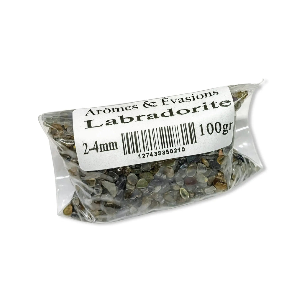 Stone -Tumbled Chips -Labradorite -2 to 4mm 100 g