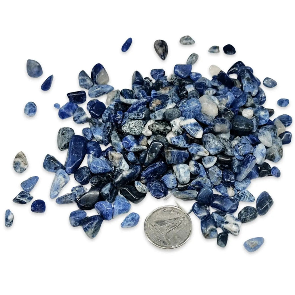 Stone -Tumbled Chips -Sodalite -4 to 6mm