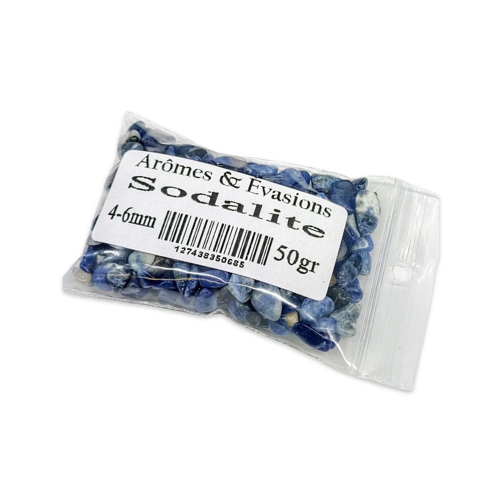 Stone -Tumbled Chips -Sodalite -4 to 6mm 50 g
