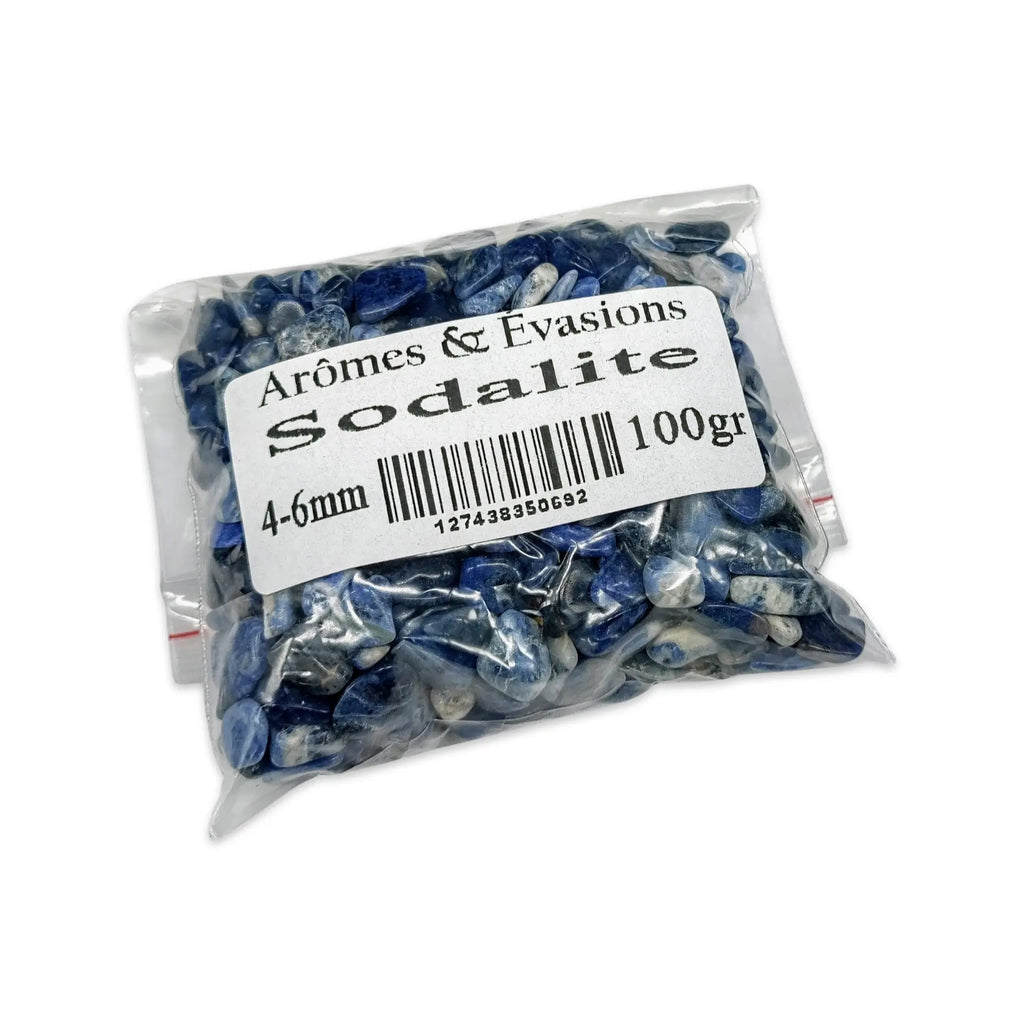 Stone -Tumbled Chips -Sodalite -4 to 6mm 100 g