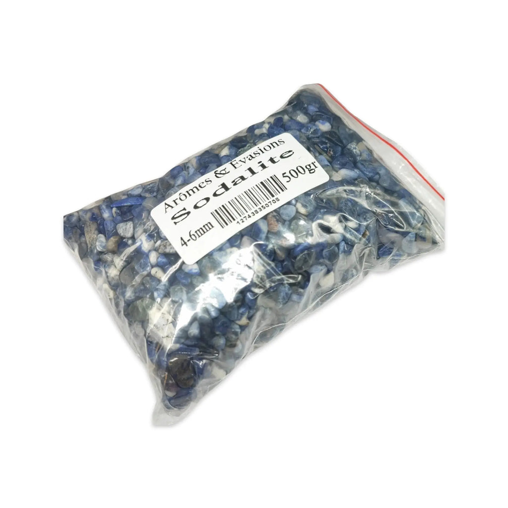 Stone -Tumbled Chips -Sodalite -4 to 6mm 500 g