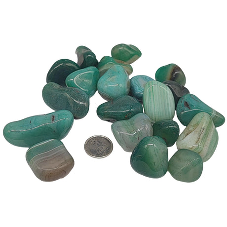 Stone -Green Agate -Tumbled