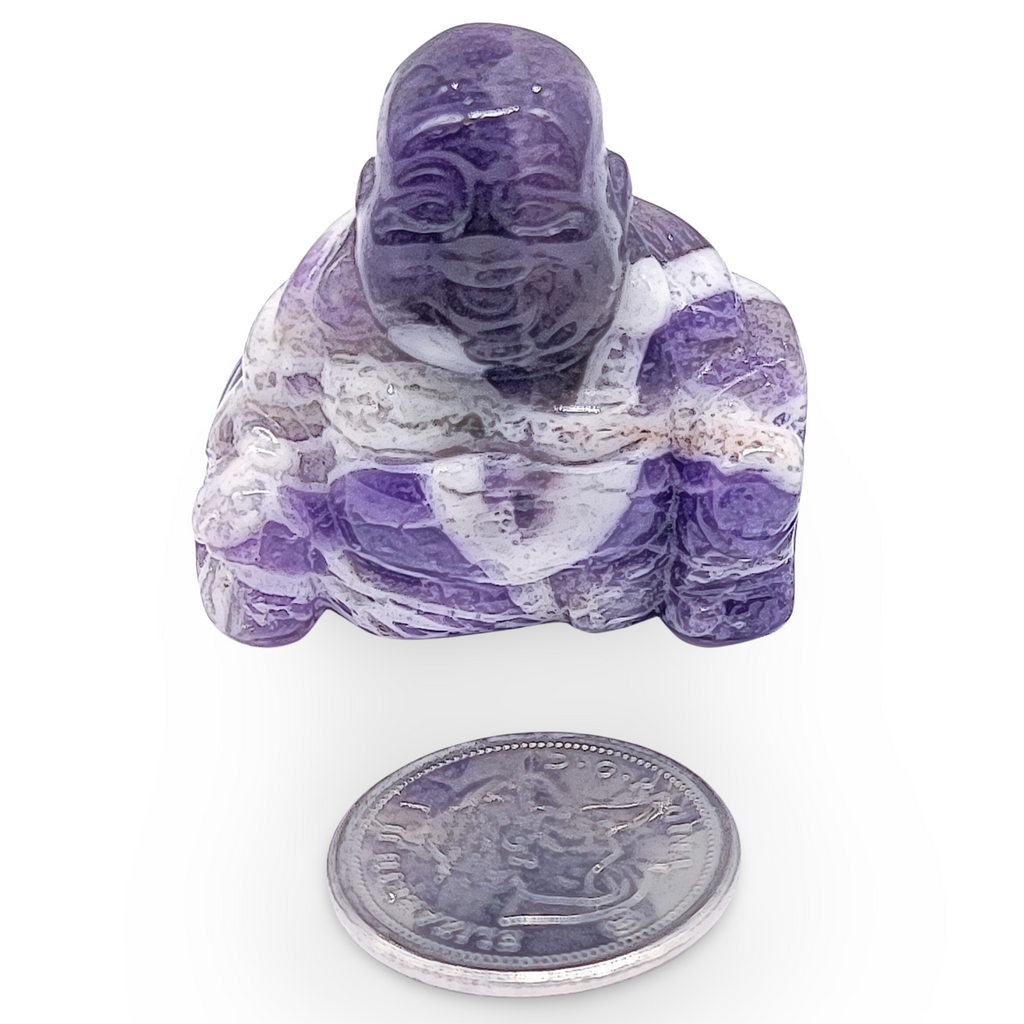 Stone -Natural Amethyst -Sculpture -Buddha