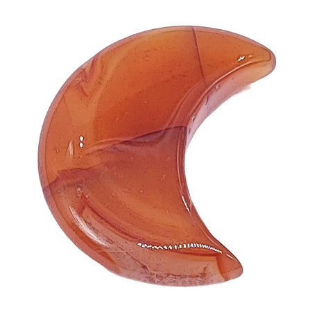 Stone - Natural Carnelian - Sculpture - Moon