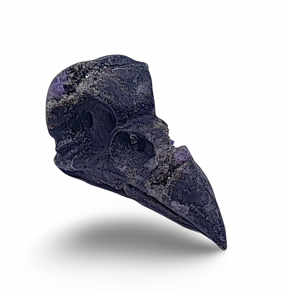Stone -Natural Druzy Agate -Sculpture -Raven's Beak