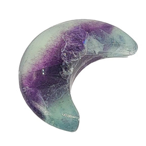 Stone -Natural Fluorite -Sculpture -Moon
