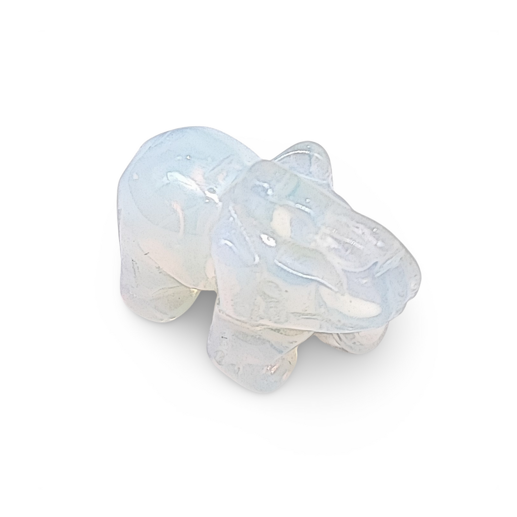 Stone -Natural Opalite -Sculpture -Elephant