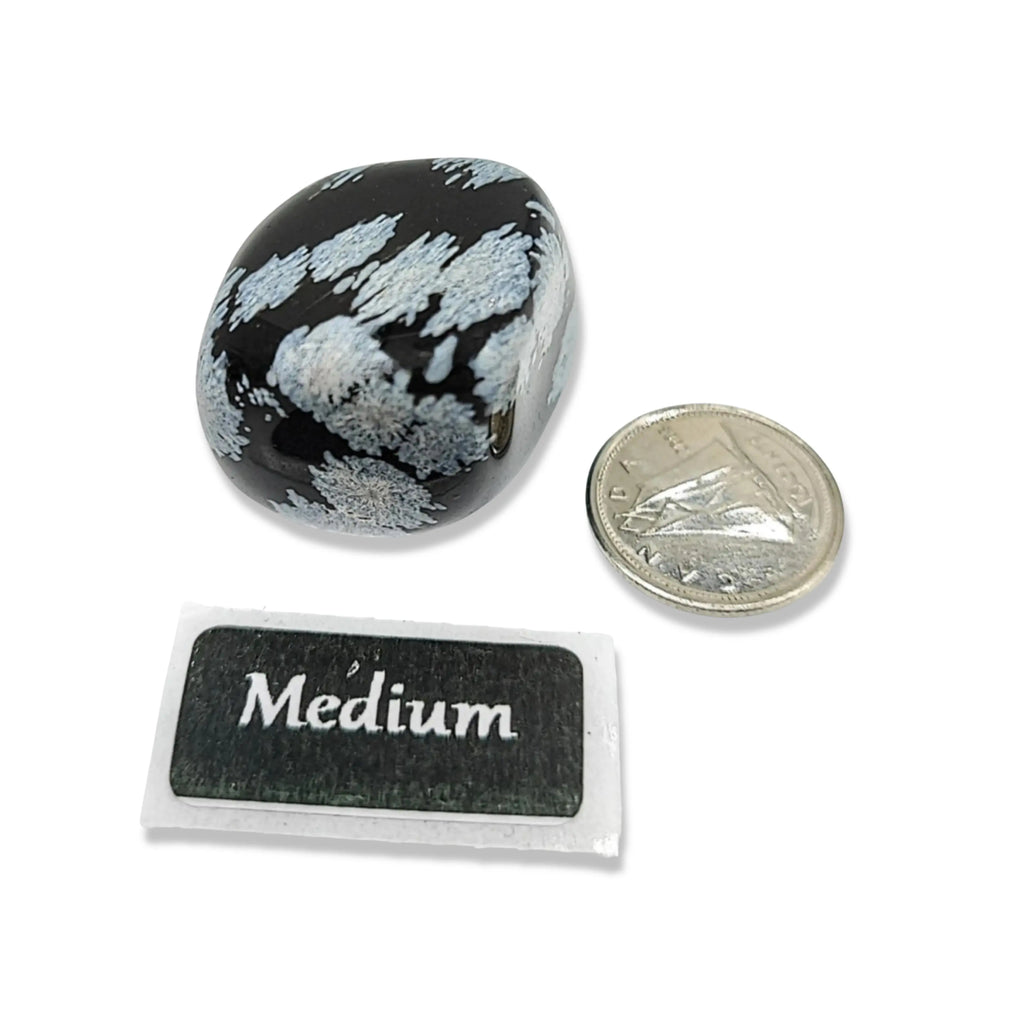 Stone -Obsidian -Snowflake -Tumbled Medium: 10g-30g