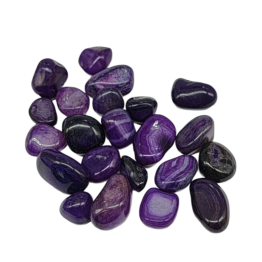 Stone -Purple Agate -Tumbled