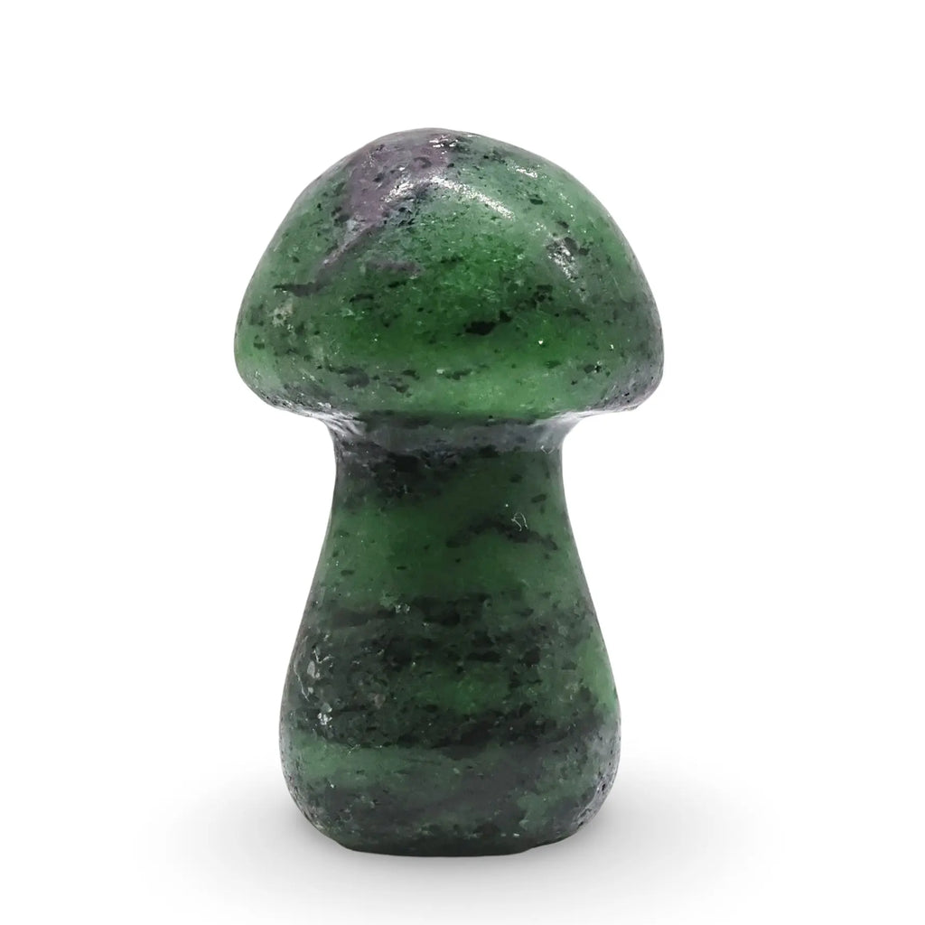 Stone - Ruby Zoisite - Sculpture - Mushroom