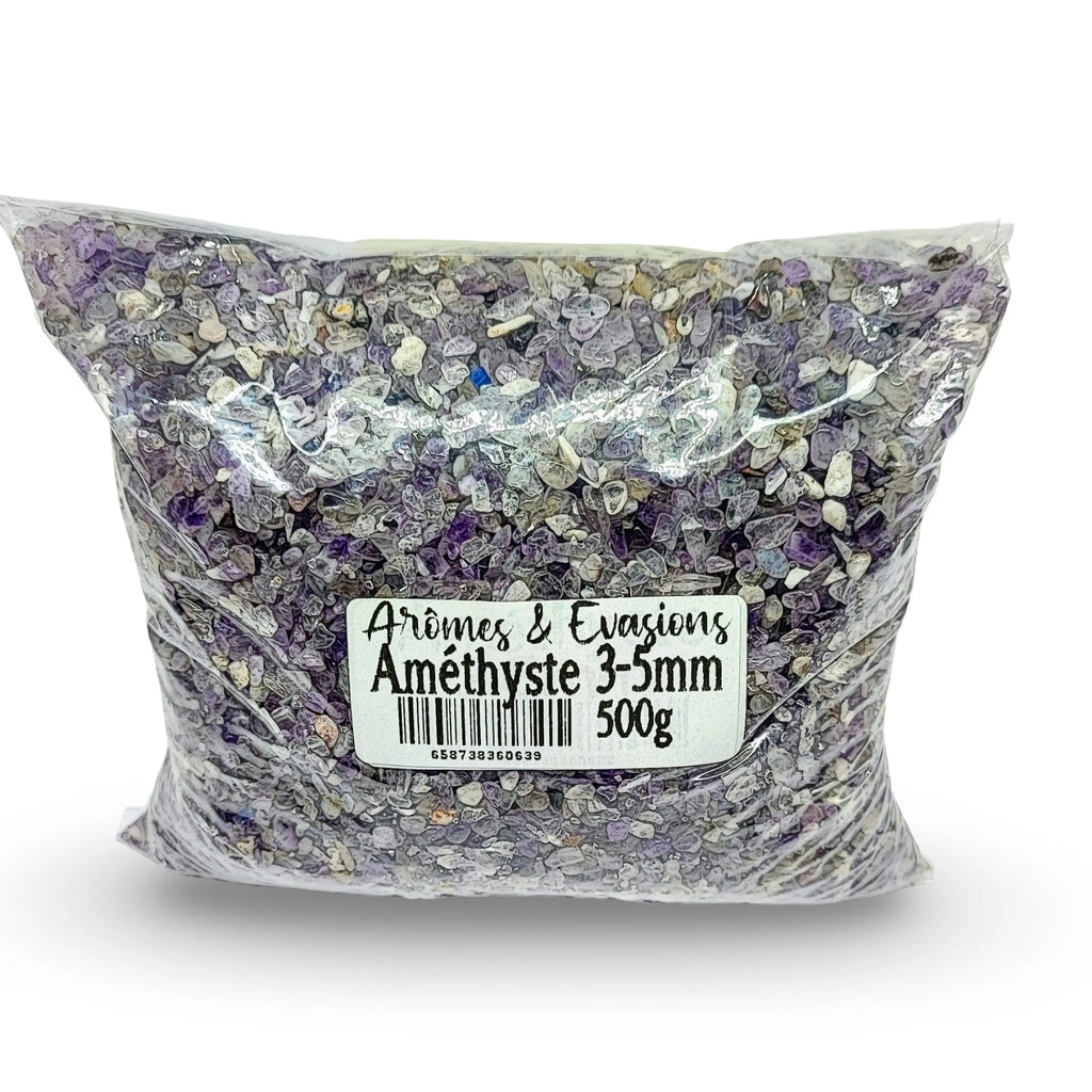 Stone -Tumbled Chips -Amethyst -3 to 5mm 500 g
