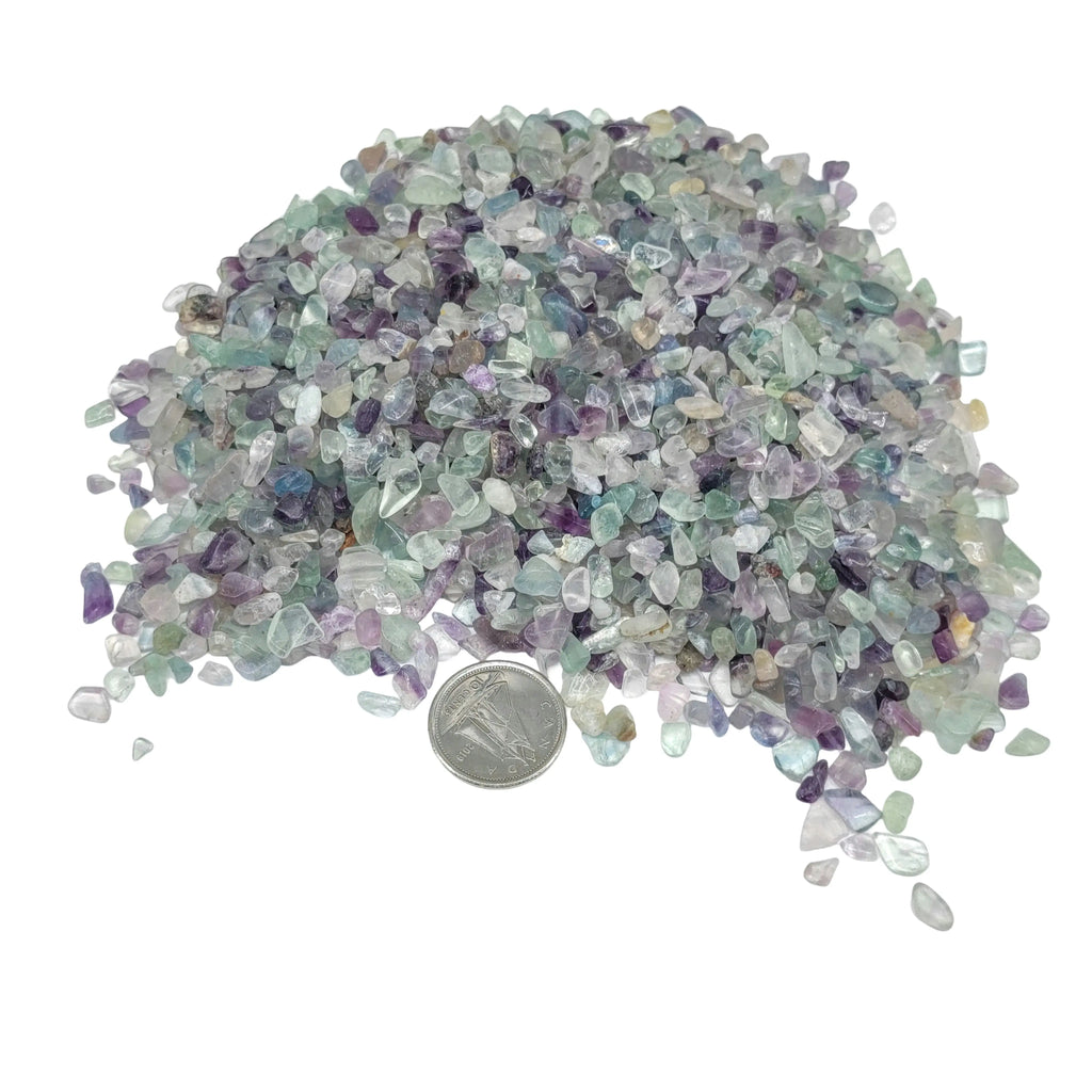 Stone -Tumbled Chips -Fluorite -3 to 5mm