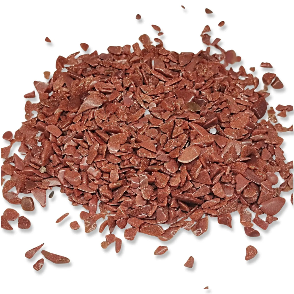 Stone -Tumbled Chips -Goldstone -2 to 4mm 500g