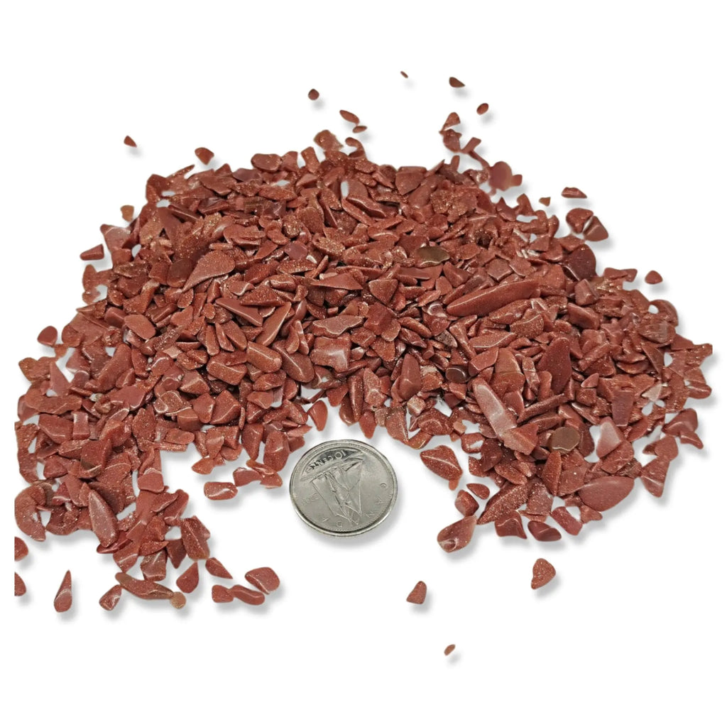 Stone -Tumbled Chips -Goldstone -2 to 4mm