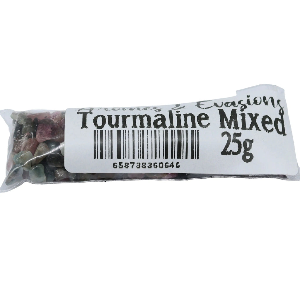 Stone -Tumbled Chips -Mixed Tourmaline 25 g