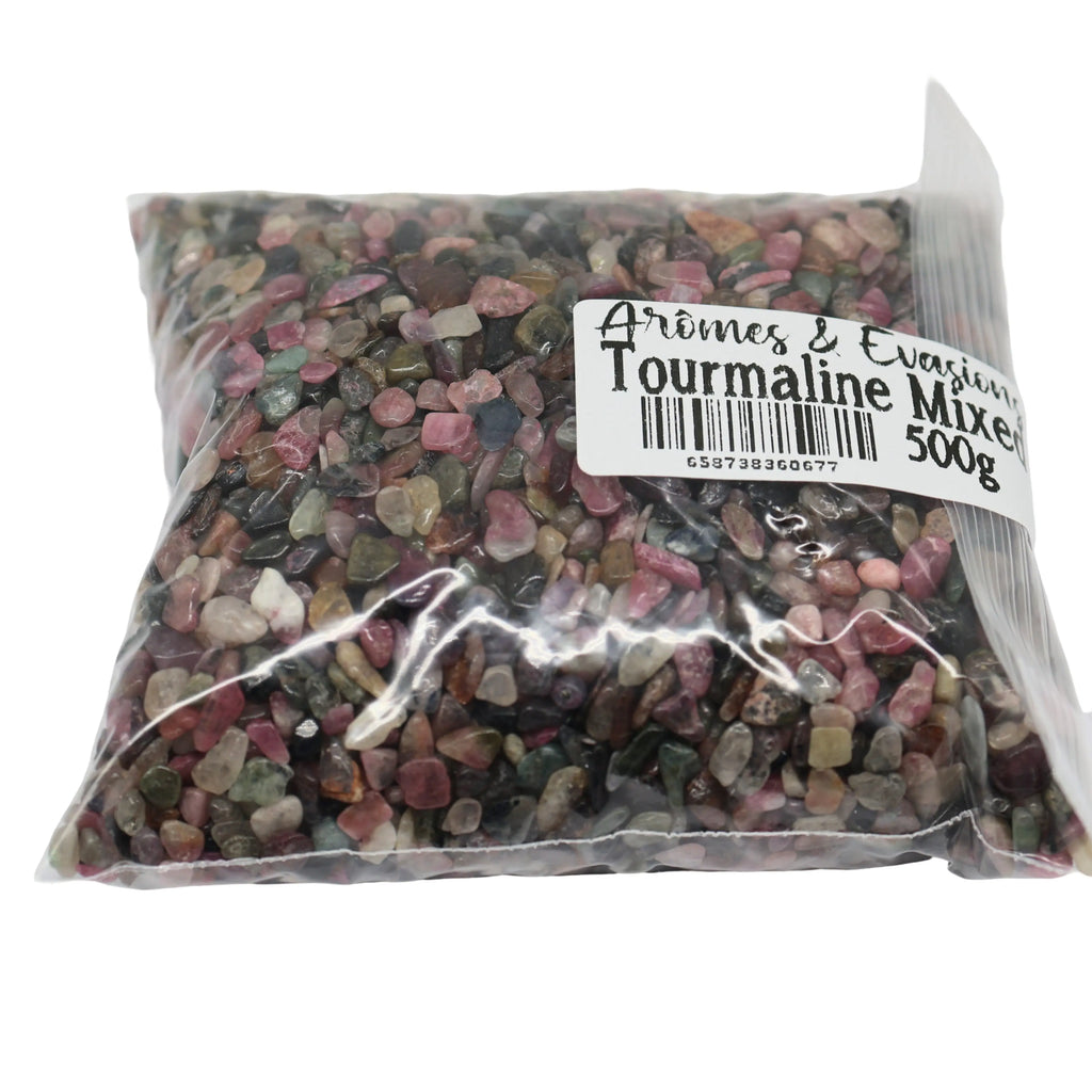 Stone -Tumbled Chips -Mixed Tourmaline 500 g