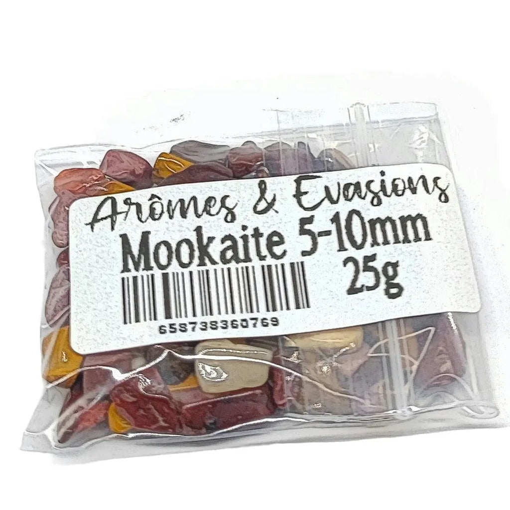 Stone -Tumbled Chips -Mookaite -5 to 10mm 25 g