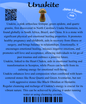 Descriptive Cards - Precious Stones & Crystals - Unakite