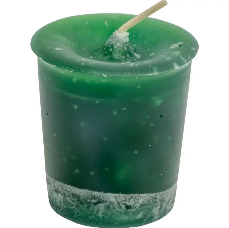 Votive Herbal - Scented Ritual Candle - Money - Green
