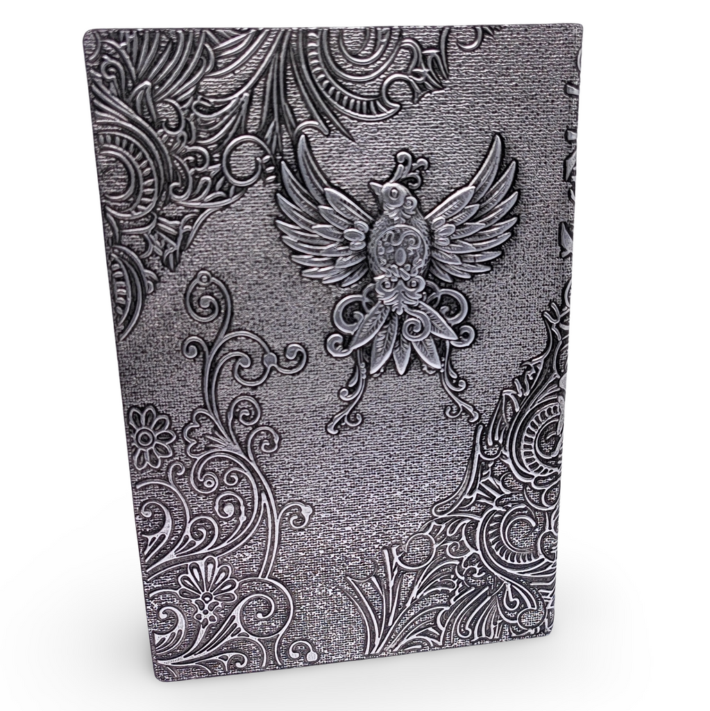 Wicca & Pagan -Leather Journal -Phoenix 3D