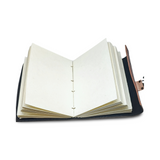 Wicca & Pagan -Leather Journal -Sodalite Stone