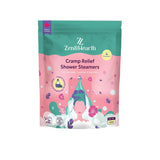 Zen & Hearth Cramp Relief Shower Steamers - Handcrafted Aromatherapy Tablets with Clary Sage, Lavender & Geranium for Period Pain Relief & Relaxation Made in Canada