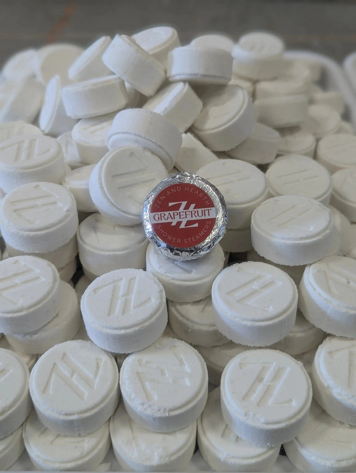 Zen & Hearth Personalized Shower Steamers | Custom Aromatherapy Shower Bombs for Relaxation – Choose Lavender, Eucalyptus, Grapefruit & More