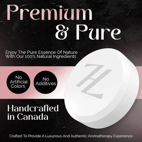 Zen & Hearth Shower Steamers Gift Set for Women – 6 Pack Natural Aromatherapy Shower Bombs for Self-Care and Relaxation