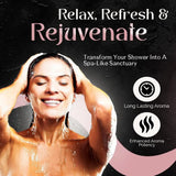 Zen & Hearth Shower Steamers Gift Set for Women – 6 Pack Natural Aromatherapy Shower Bombs for Self-Care and Relaxation