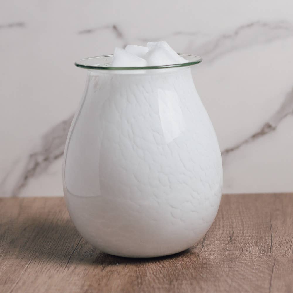 Diffuser - Electric Oil & Wax Cube Burner - Marble Glass - Tabletop