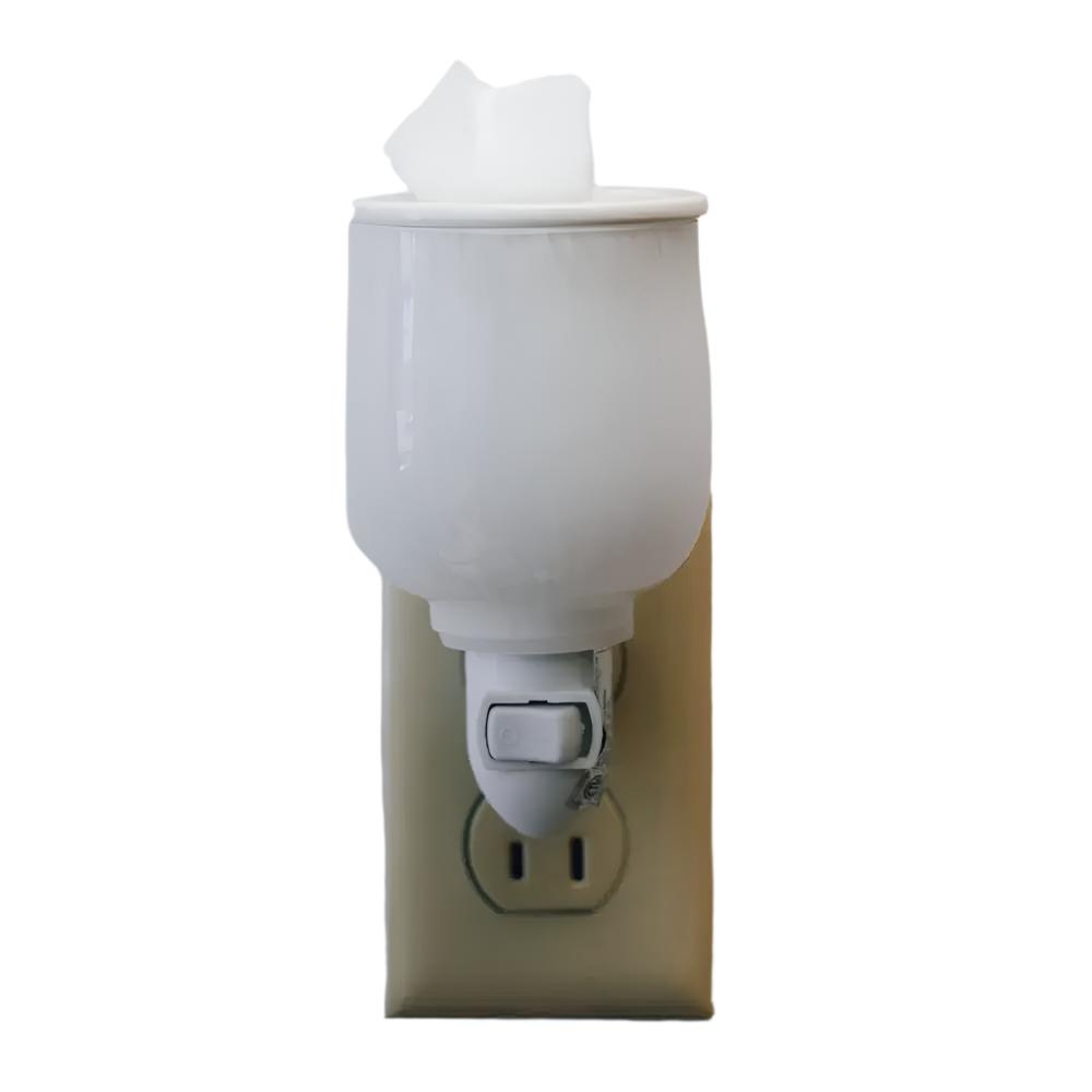 Diffuser - Electric Oil & Wax Cube Burner - Marble Glass - Plug-In