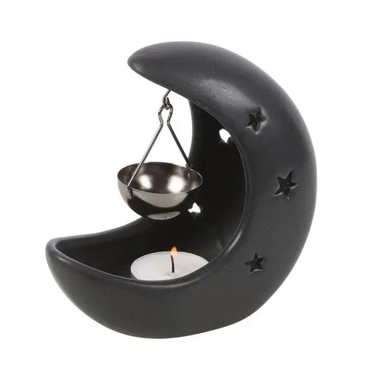 Diffuser - Natural Oil Burner - Black Crescent Moon